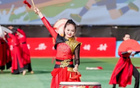 乐安贵州村超友谊赛开幕，傩舞助兴